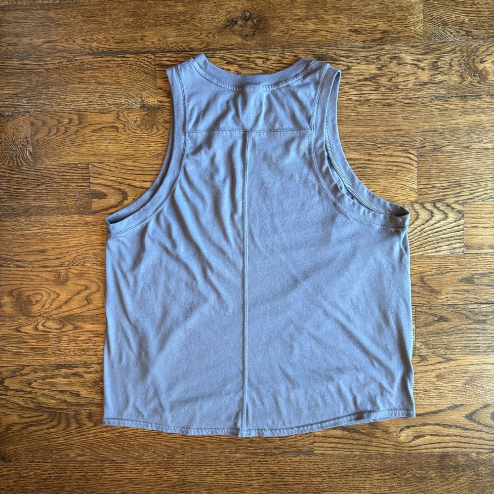 Brooks “Run Happy” Graphic Athletic Tank Top | Women’s Large | Gray - Picture 5 of 5